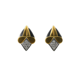 18 KT Gold Diamond Stud Earrings