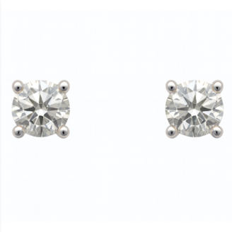 18 KT Gold Diamond Daily Wear Solitaire Stud Earrings