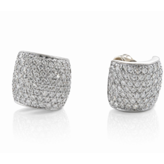 18 KT Diamond Pavé Huggie Earrings