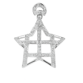 Classic Star 18KT Diamond Pendant