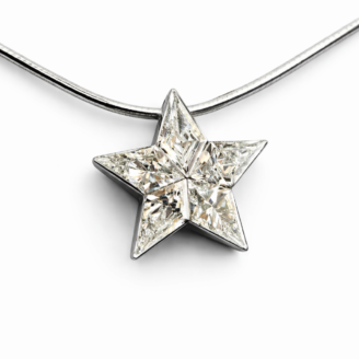 Star Shine 18 KT Diamond Pendant