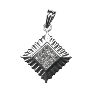 18 KT Diamond Sparkle Globe Pendant Chain