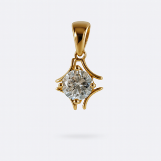 Pure Spark Diamond Pendant – 18 KT Gold