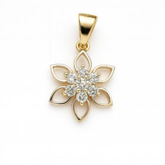 18 KT Elegant Diamond Pendant