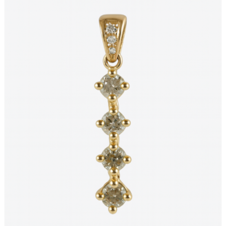 18 KT Gold Diamond Elegance Pendant