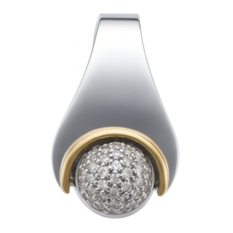 18 KT Gold Diamond Classic Ball Pendant
