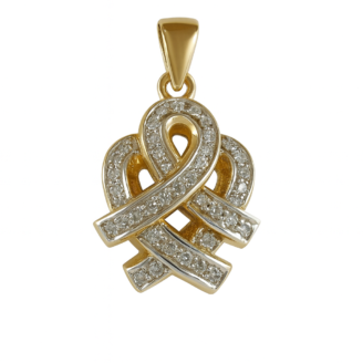Infinity Knot Diamond Pendant – 18KT
