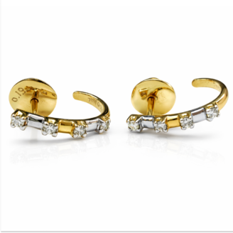 18 KT Gold Diamond Bridal Stud Earrings