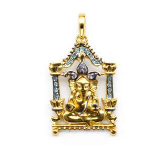 18 KT Gold Ganesh Pendant