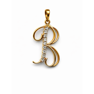 Elite B Brilliance – 18 KT Diamond Gold Pendant