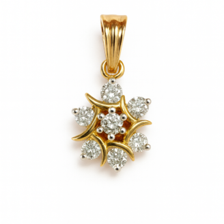 18 KT Classic Diamond Pendant