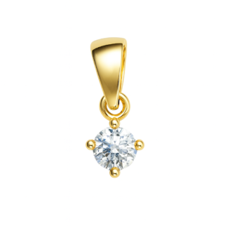 18 KT Gold Everyday Solitaire Pendant