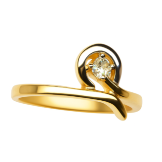 18 KT Gold Diamond Designer Statement Ring
