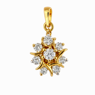18 KT Elegant Diamond Pendant